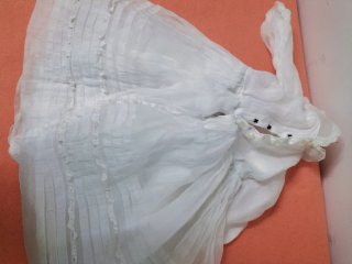 Vestido de muñeca antiguo años 40