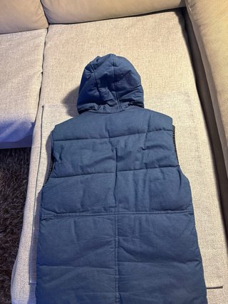 Chaleco plumífero azul marino hombre