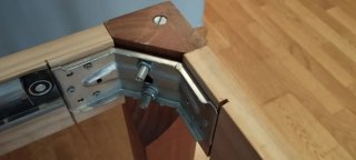 Mesa de comedor de madera maciza y extensible 50cm