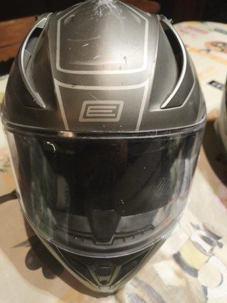 2 Cascos de Moto (Gris y Rojo)  Tamaño M