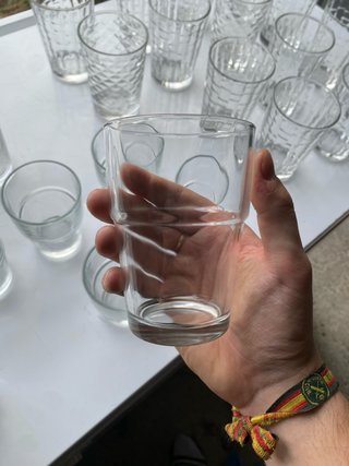 Lote de vasos de cristal variados