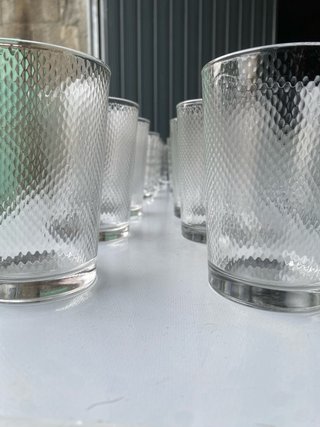 Lote de vasos de cristal variados