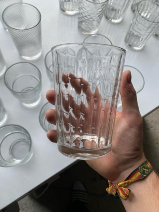 Lote de vasos de cristal variados