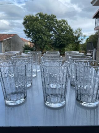 Lote de vasos de cristal variados