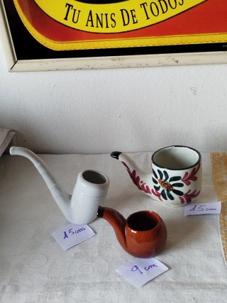 Set di 3 pipe decorative da collezione