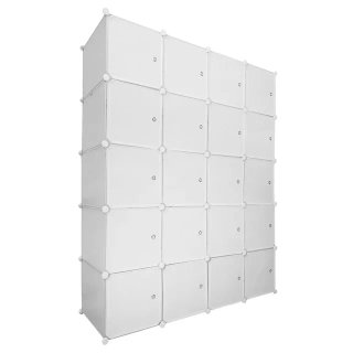 Armario Vestidor 20 Cubos/Puertas Blanco NUEVO