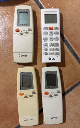 Mandos Aire Acondicionado Carrier y LG