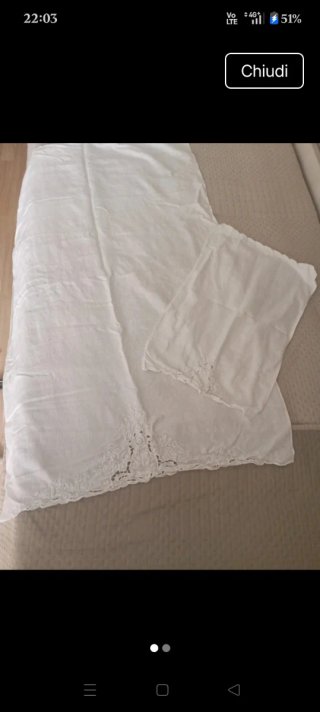 Asciugamani vintage in lino bianco