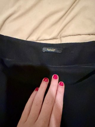 Minifalda Massimo Dutti Negra