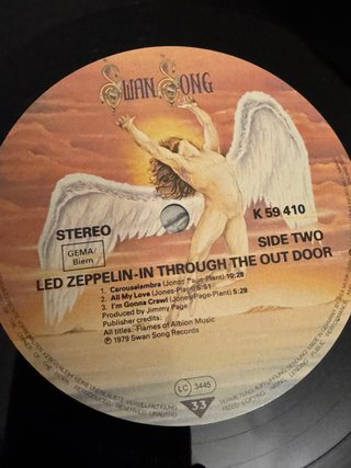Led Zeppelin In Through The Out Door LP 1979