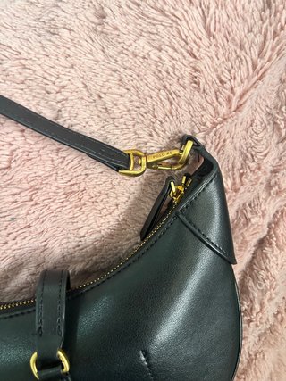 Bolso Hombro Polo Ralph Lauren Negro Dorado