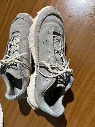 Adidas Deportivas Piel Gris/Teal