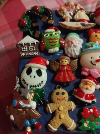 Lotto 38 ciondoli decorazioni Natale