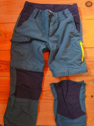 Pantalones de senderismo convertibles niño