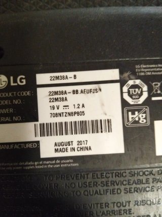Monitores LG Negros