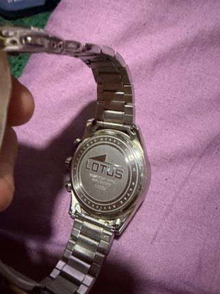 Reloj Lotus Hombre Cronógrafo Azul y Plateado