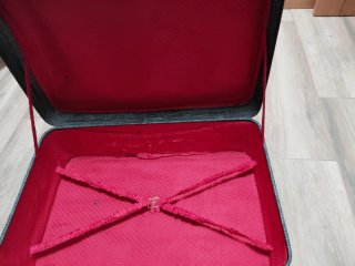 Maleta Rígida Vintage Negra y Gris