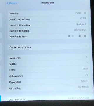 iPad Air 2 128GB Argento, crepe sullo schermo non influiscono