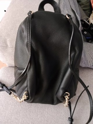 Mini Mochila Victoria's Secret Negra Cadena Dorada