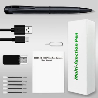Cámaras Espía Oculta Mini HD 1080P 64GB Bolígrafo