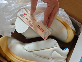 Zapatos de seguridad blancos puntera composite