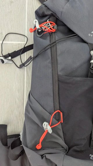 Mochila Trekking Quechua MH500 Negra Naranja