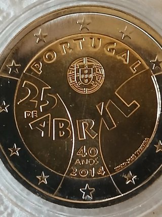 Moneda Portugal 25 Abril 2014 XL