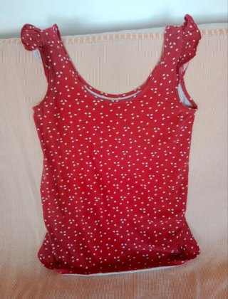 Camiseta premamá lunares tirantes
