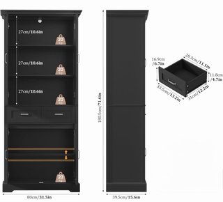 Alacena / Mueble Cocina Negro / Aparador