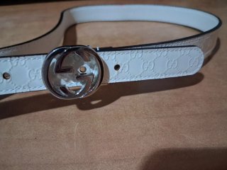 Cinturones Gucci Blanco GG Niña/o