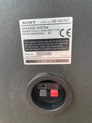 Altavoces Sony SS-RX707