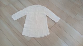 Camicione in lino bianco fresco