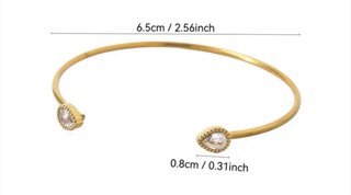 Brazalete Philla con circonitas nuevo