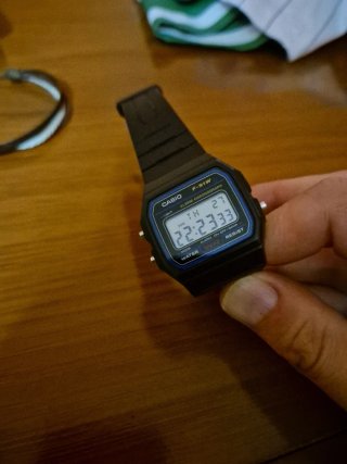Reloj Casio F-91W Negro