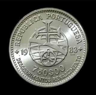 PLATA PORTUGAL 750$ 1983 SIN CIRCULAR