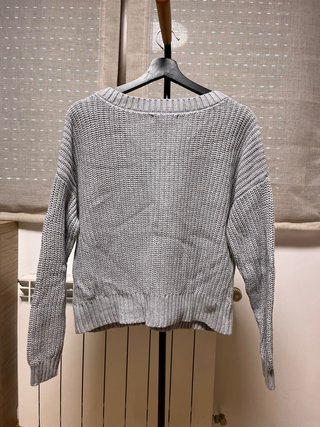 Jersey Hollister gris pico talla S