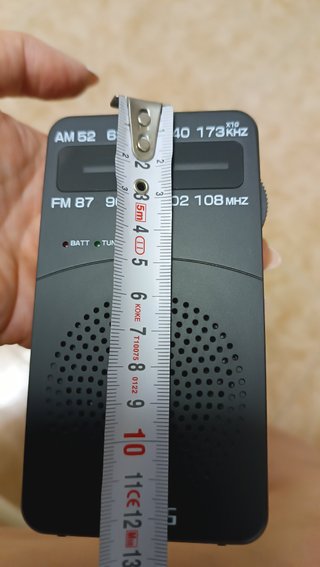 Radio Portátil PRUNUS J-166 AM/FM Negra