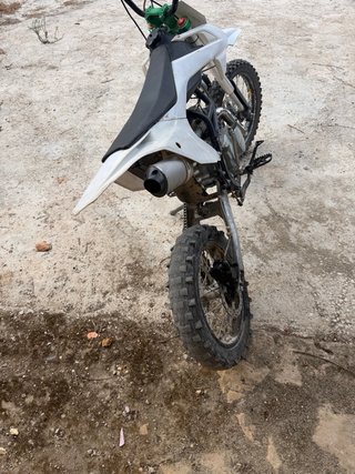Moto Motocross Blanca XXL