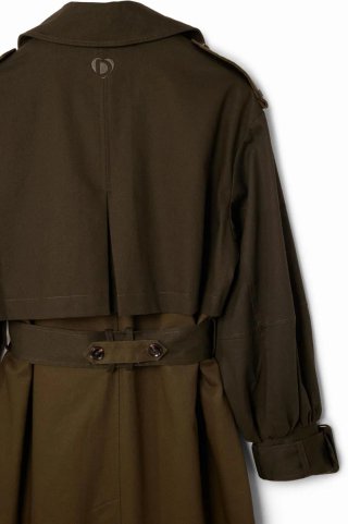 Trench / Cappotto Desigual Verde Militare