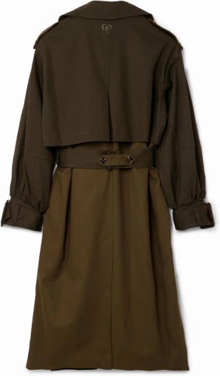 Trench / Cappotto Desigual Verde Militare