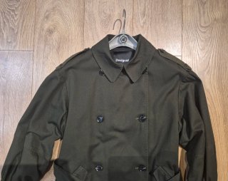 Trench / Cappotto Desigual Verde Militare
