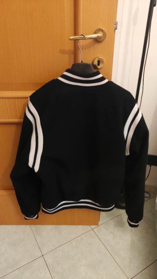 Giacca College FUBU Nera Bianca Taglia M