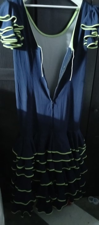 Traje Flamenca Azul Talla 44