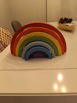 Arco de madera Montessori colores