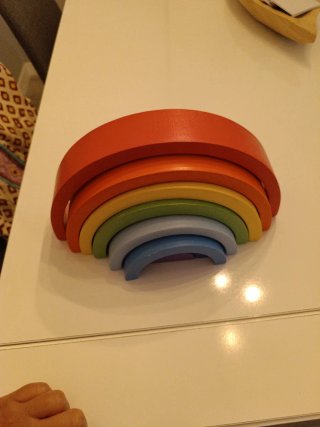 Arco de madera Montessori colores
