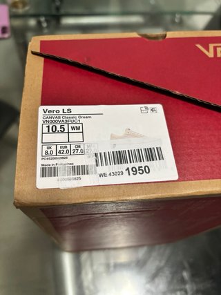 Zapatillas Vans Beige y Blancas