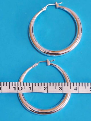 Pendientes en Plata 925 de 3.5cm