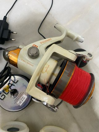 Carrete pesca Dolphin y accesorios
