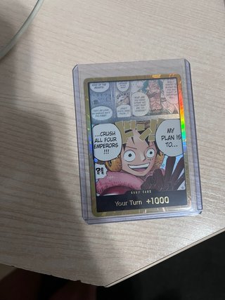 Carta Don!! One Piece OP17 Luffy Dorada