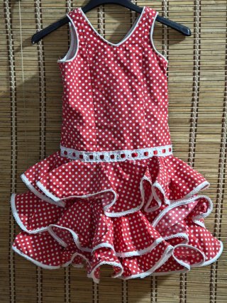 Traje de flamenca gitana para 2 año 3años y 8aprox